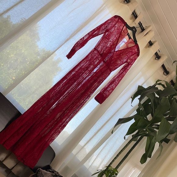 Nasty Gal Dresses & Skirts - Nasty Gal Sheer Red Dress